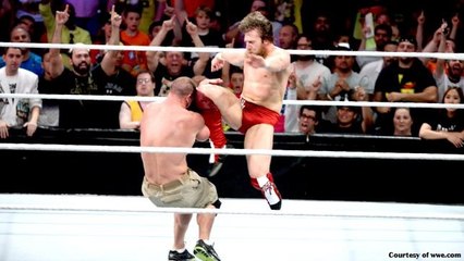 Daniel Bryan & John Cena vs  Cesaro & Kidd- WWE RAW 2015