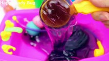 Baby Doll BathTime Jelly Slime Clay Rainbow Colors Learn English Peppa Pig Toys