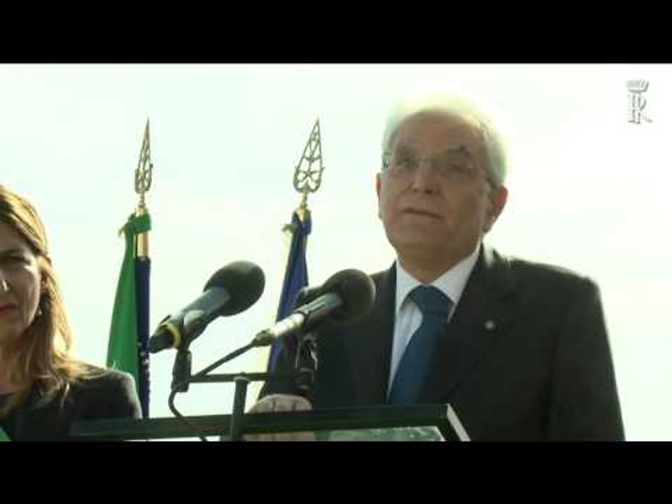 Lampedusa - Intervento di Mattarella (03.06.16)