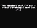 READbook Private Lending Profits Earn 10% to 20% Return on Investment Without Dealing with