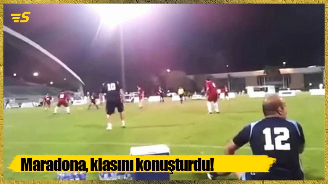 Maradona'dan müthiş şut!
