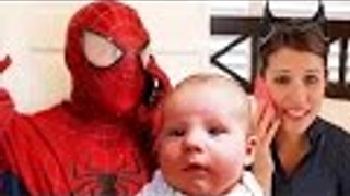Disney | Spiderman In Real Life Funny Videos & IRL Pranks Toilet Spidey + Spider-Man Babysitter Fail