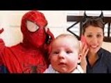 Disney | Spiderman In Real Life Funny Videos & IRL Pranks Toilet Spidey   Spider-Man Babysitter Fail