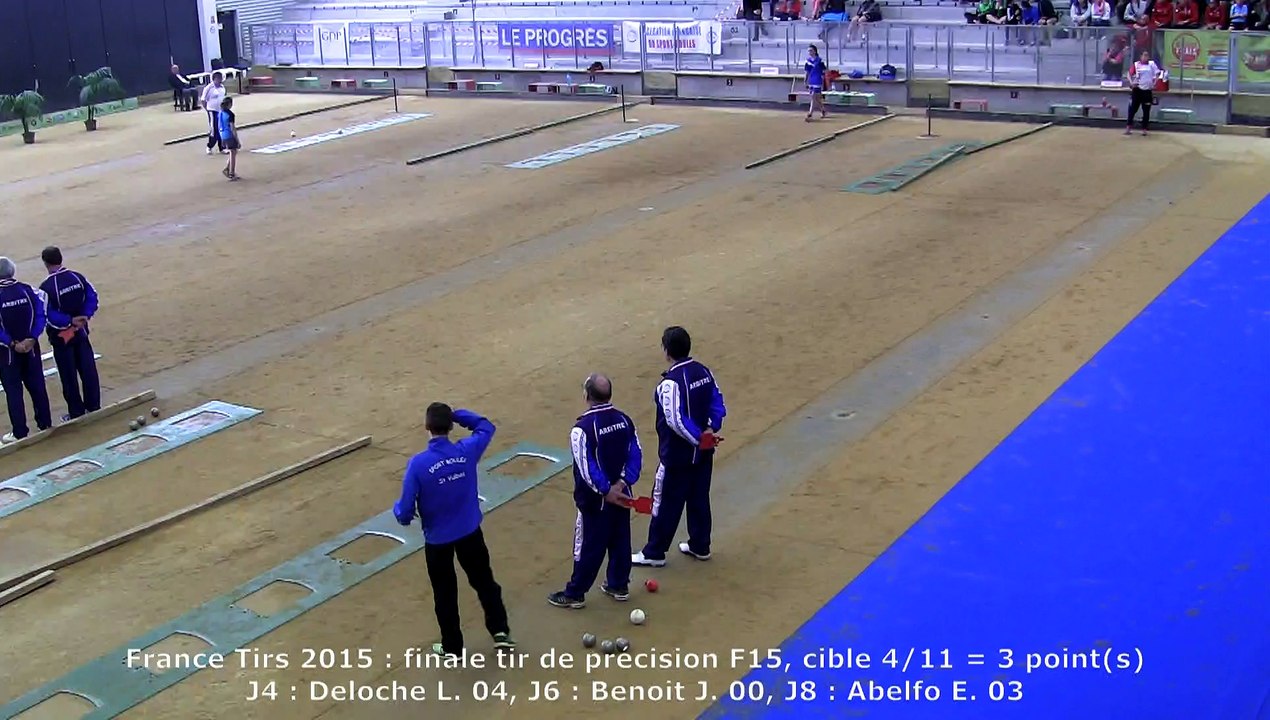 Finale tir de précision F15, France Tirs, Sport Boules, Dardilly 2015