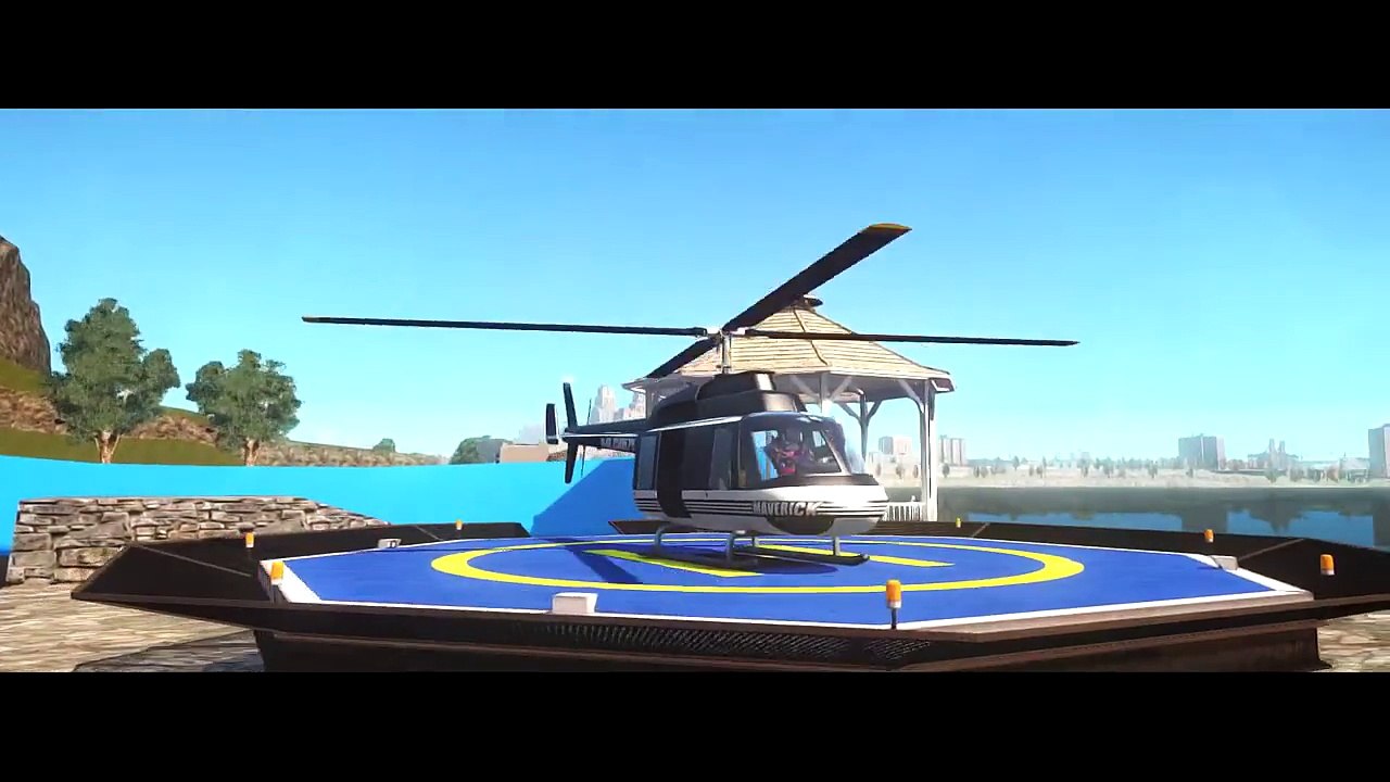 Disney Man on HotWheels Monster Truck USA&Monster Helicopter + songs for kids nursery rhymes 2