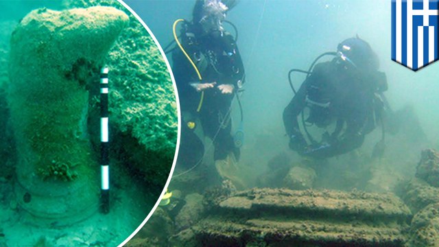 Sunken city near Zakynthos, Greece is really natural geological formations
