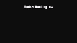 Read Modern Banking Law E-Book Free