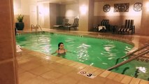Were in Oklahoma swimming in the hotel pool!