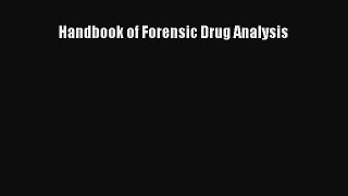 PDF Handbook of Forensic Drug Analysis PDF Free