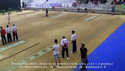 Finale tir de précision G15, France Tirs, Sport Boules, Dardilly 2015