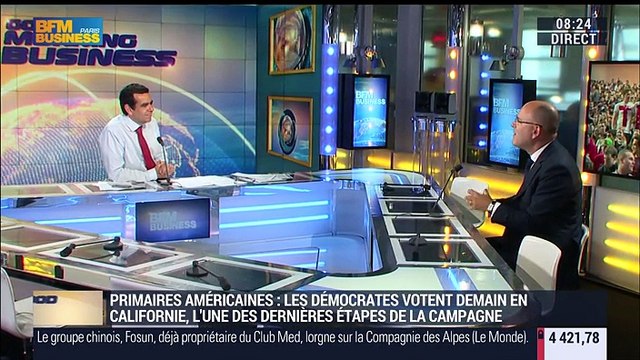 Primaires démocrates américaines : Si Clinton ne gagne pas la Californie, elle va sortir totalement épuisée de cette campagne - 06/06