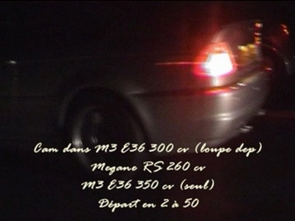 M3 e36 digiservices vs M3 e46 350cv vs mégane RS Reprog....