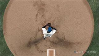 Crazy strike out pitch.  MLB 10 The Show