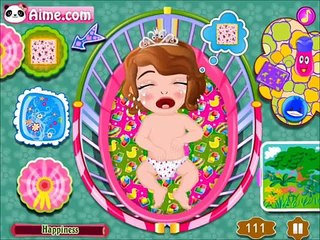 Cute Baby Sit Sofia Game Walkthrough - Baby Princess Sofia The First Diaper Change