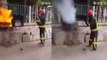 Bombeiro chinês mostra como fazer um extintor de incêndio com uma garrafa de Coca-Cola