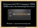 Accounting Outsourcing Services - Outsource CPA Services