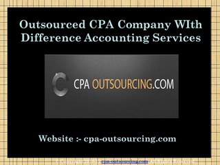 Accounting Outsourcing Services - Outsource CPA Services