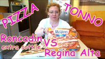 Pizza Regina alta Cameo VS Roncadin extra sottile tonno, recensione pizza surgelata