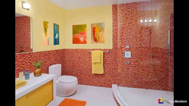 Интерьер ванной комнаты совмещенной с туалетом