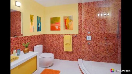 Интерьер ванной комнаты совмещенной с туалетом