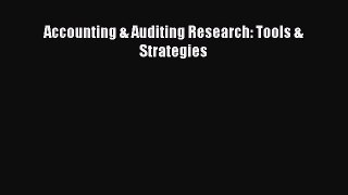 [PDF] Accounting & Auditing Research: Tools & Strategies [PDF] Full Ebook