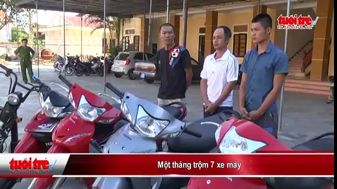 Một tháng trộm 7 xe máy