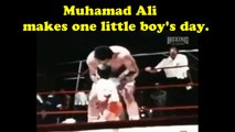 Muhammad Ali Made This Li'l Boy's Day! You Will Be Missed Champ!