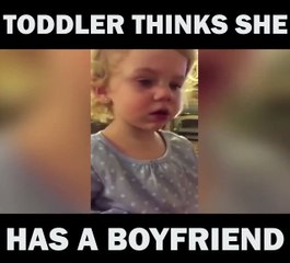 This Kid Thinks She Has A Boy Friend
