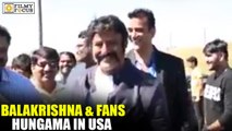 Balakrishna and Fans Hungama in USA - Filmyfocus.com