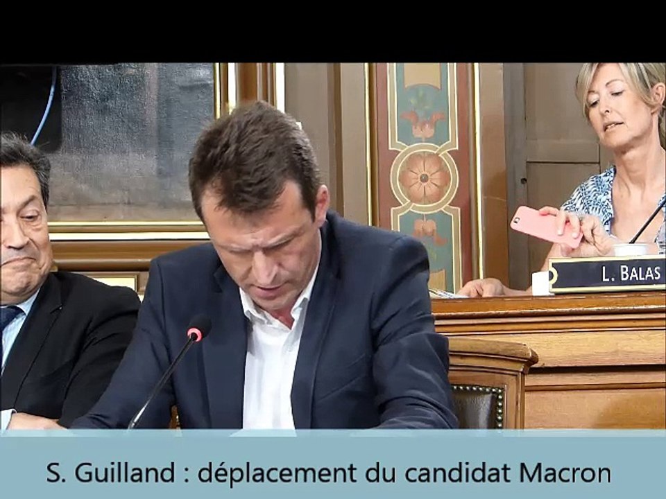 Déplacement du candidat Macron