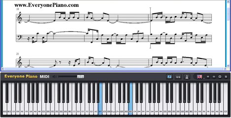 Una mattina   The Intouchables | Everyone PIANO | Chơi PIANO trên PC