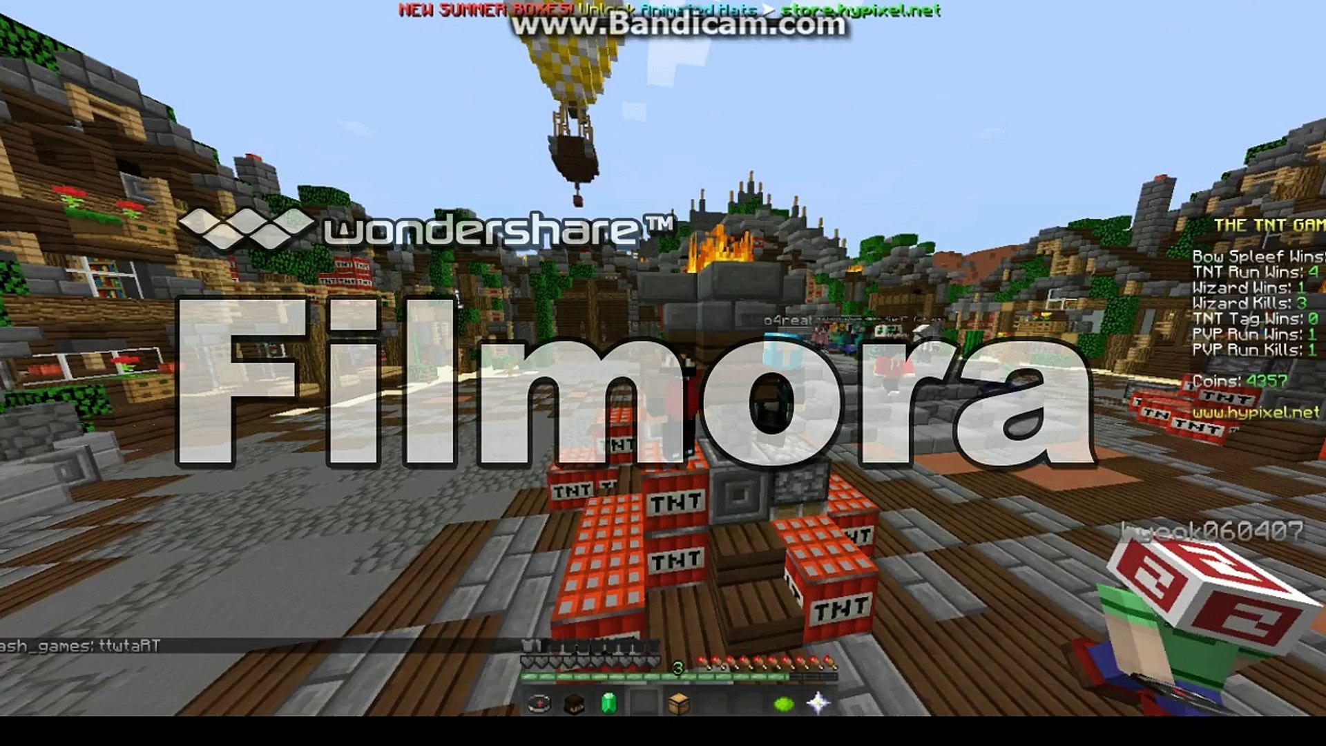 Minecraft Hypixel Server Game 13 Tnt Run Video Dailymotion