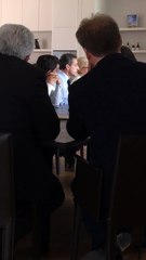 Nicolas Sarkozy rencontre des entrepreneurs à Reims