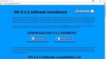 New release pangu iOS 9.3.2 Jailbreak untethered for Iphone 5s/5c/5, 4S/4, 3GS