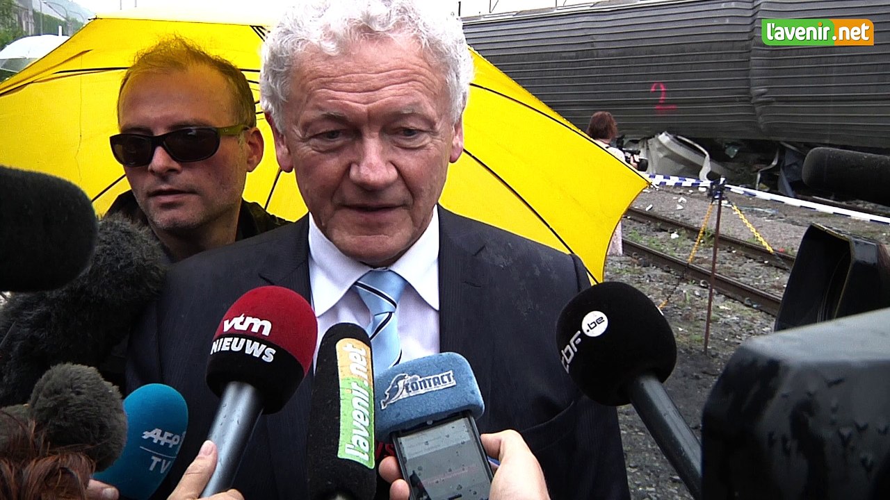 L'Avenir - Accident de train à St Georges - Visite du roi et point presse avec le minsitre Bellot