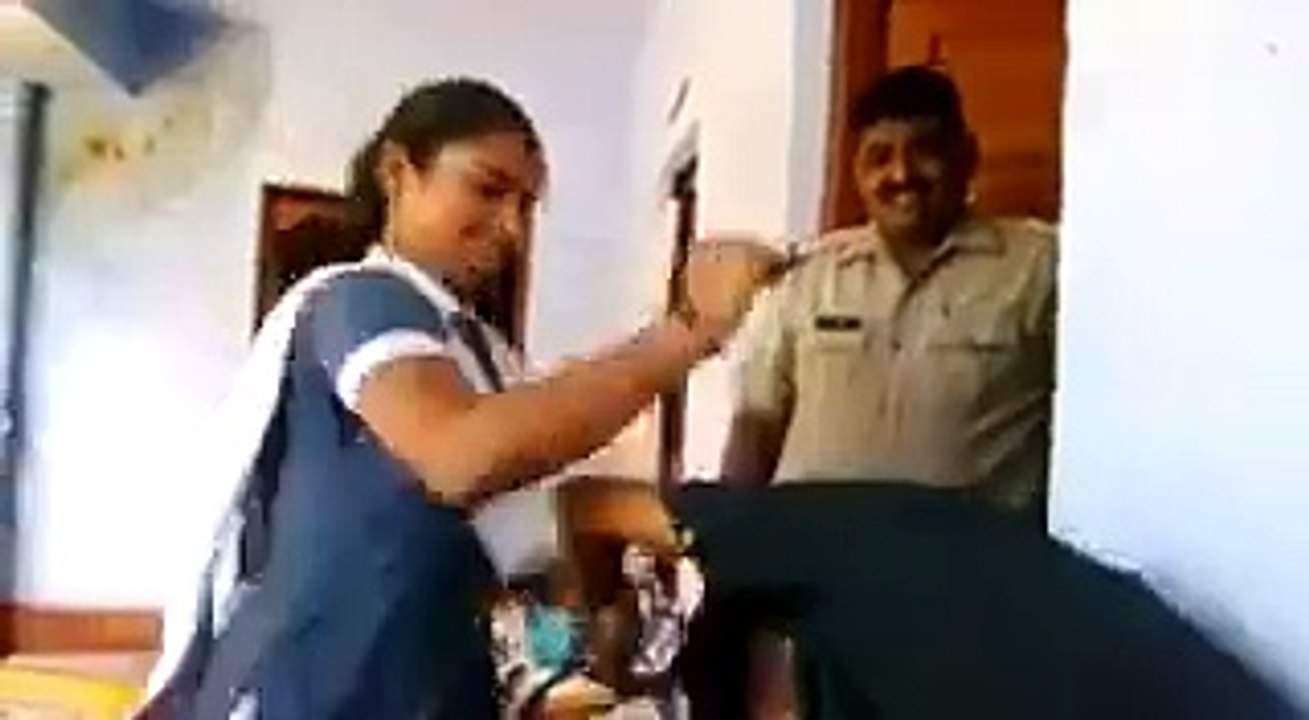 Girl hit sandal for teasing her