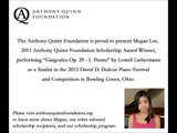 AQF Scholarship Recipient Megan Lee performs 