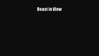 PDF Beast in View Free Books