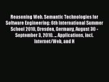 Download Reasoning Web. Semantic Technologies for Software Engineering: 6th International Summer