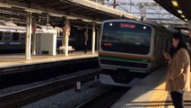 湘南新宿ラインE231系1000番台 S-26 K-16 大船駅到着・発車シーン