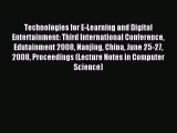 Read Technologies for E-Learning and Digital Entertainment: Third International Conference