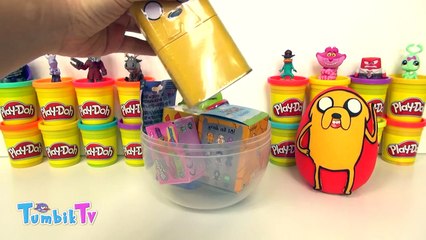 Adventure Time Finn ve Jake 2 Sürpriz Yumurta Oyun Hamuru - Adventure Time Oyuncakları