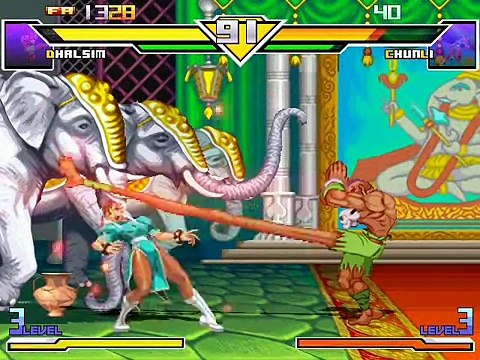 Super Street Fighter II Turbo HD Remix Mugen / Chun Li vs Dhalsım