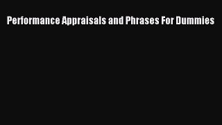 [PDF] Performance Appraisals and Phrases For Dummies [Download] Online