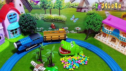 Bingo Song | Nursery Rhymes | Thomas Train Crocodile Teeth Peppa Pig Fruits Cutting Toys