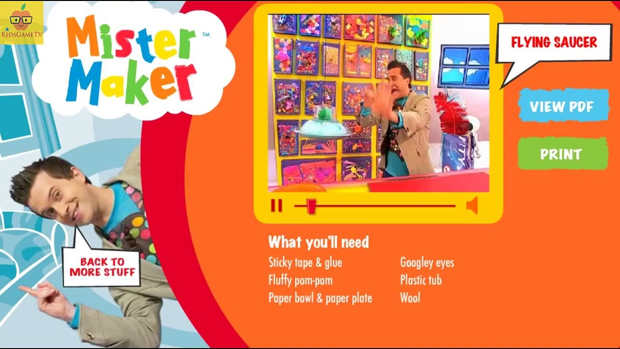 Mister maker in english episodes Maker a flaying saucer