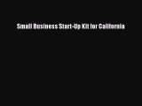 [Download] Small Business Start-Up Kit for California Ebook Free