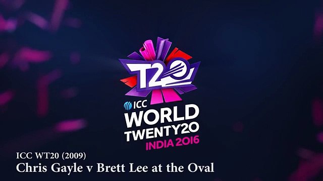 The Great Chris Gayle v Brett Lee at the Oval