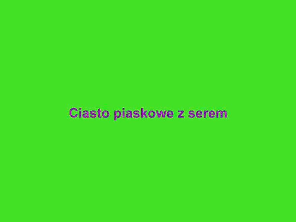 ciasto piaskowe z serem