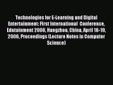 Read Technologies for E-Learning and Digital Entertainment: First International  Conference